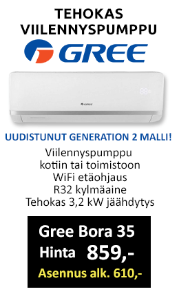 Uusi huoneilmajäähdytin Gree Bora on energiapihi viilentäjä! Hinta vain 859€