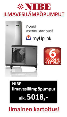 NIBE ilmavesilämpöpumput edullisesti, pyydä tarjous!