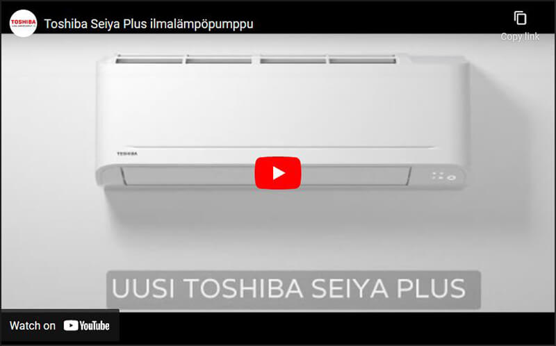 Esittelyssä uusi viilentävä ilmalämpöpumppu Toshiba Seiya Plus, joka korvaa suositun Toshiba Seiya viilennyspumpun