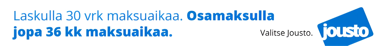 Jousto lasku ja osamaksu on kotimainen palvelu, jolla teet ostoksesi nopeasti ja turvallisesti.
