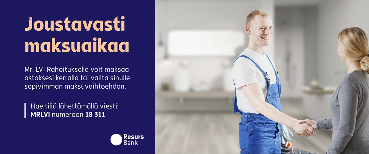 Joustavasti maksuaikaa Mr.lvi Resurs Bank Rahoituksella. Maksa rahoitus takaisin sinulle sopivissa erissä!