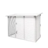 Ilmavesilämpöpumpun suojakotelo Kiilax Medium RAL9. Tuotetunnus: K7358480