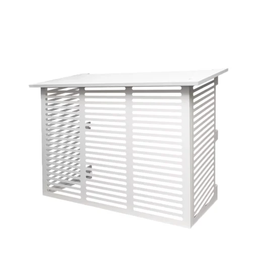 Ilmavesilämpöpumpun suojakotelo Kiilax Medium RAL9. Tuotetunnus: K7358480