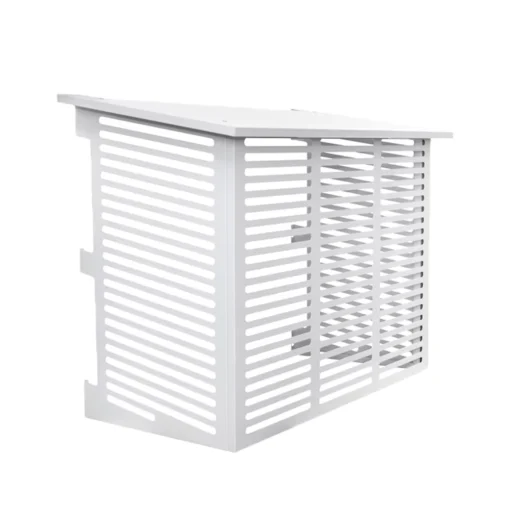 Ilmavesilämpöpumpun suojakotelo Kiilax Medium RAL9. Tuotetunnus: K7358480