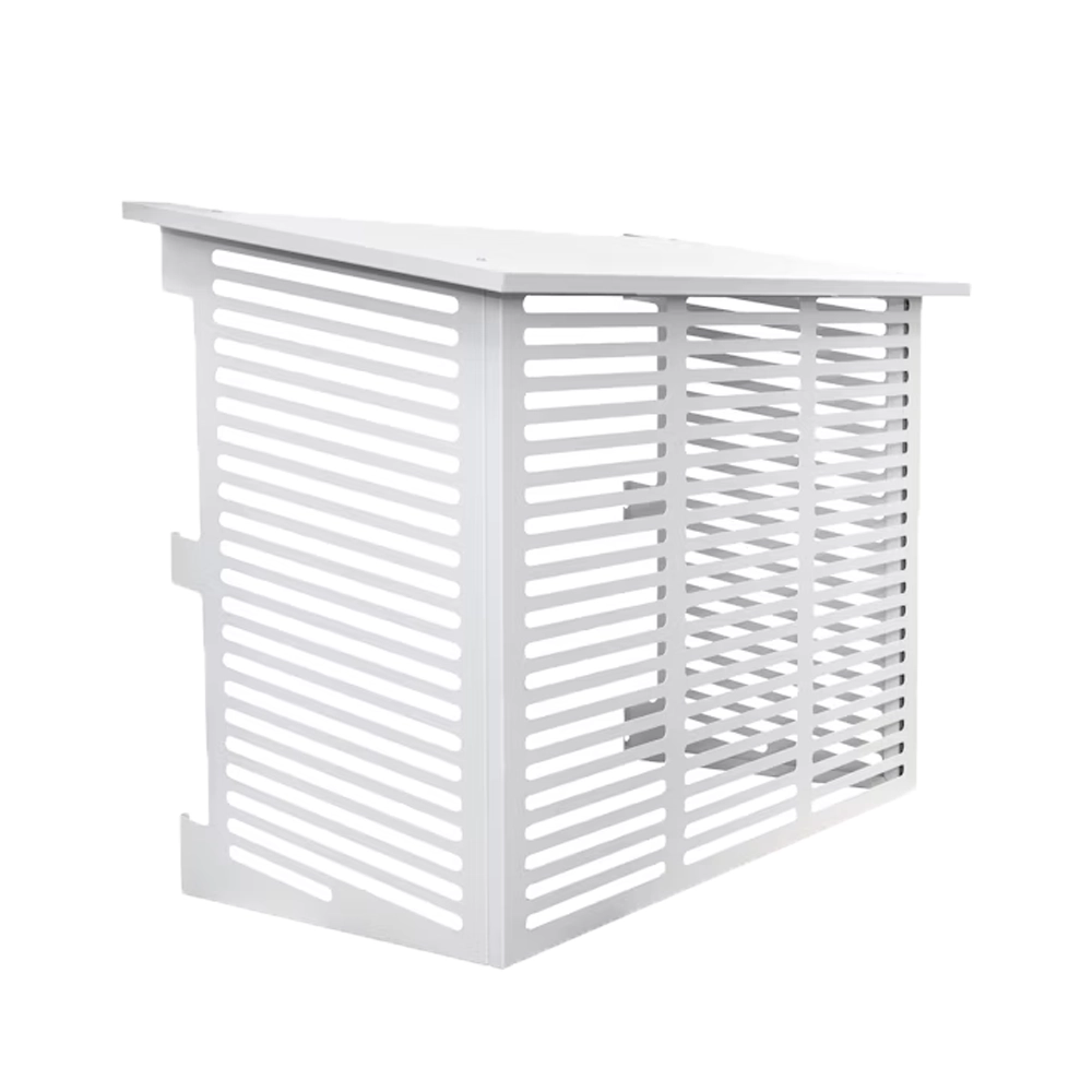 Ilmavesilämpöpumpun suojakotelo Kiilax Medium RAL9. Tuotetunnus: K7358480