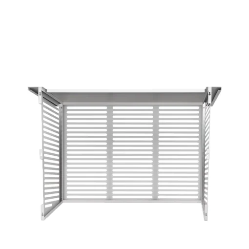 Ilmavesilämpöpumpun suojakotelo Kiilax Medium RAL9. Tuotetunnus: K7358480