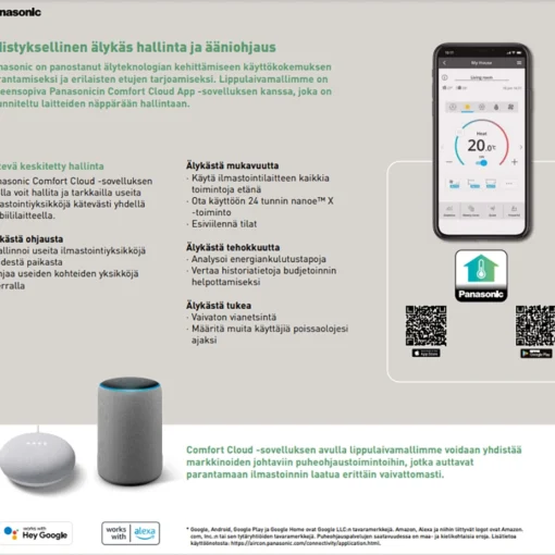 Panasonic ilmalämpöpumpun älykäs hallinta ja etäohjaus