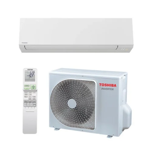 Toshiba Polar White+ 35 -ilmalämpöpumpun sisäyksikkö ja ulkoyksikkö